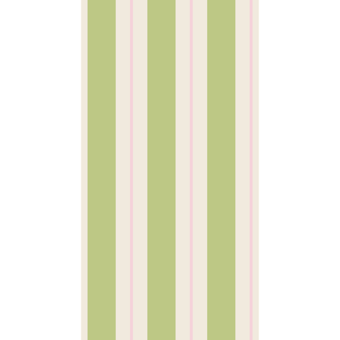 Green & Pink Awning Stripe Guest Napkin