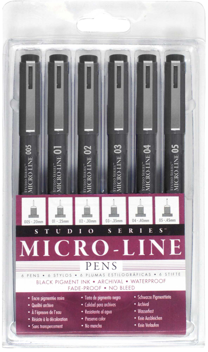Studio Series Micro-Line Pen Set (Set of 6)