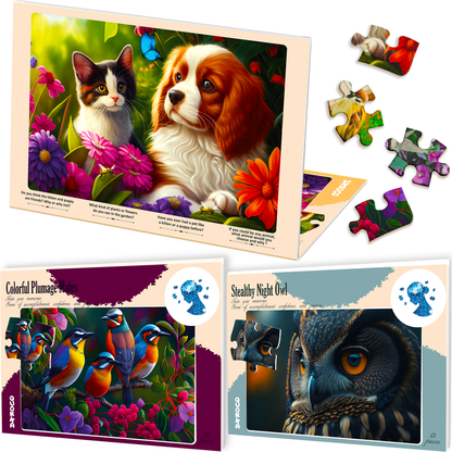 Dementia Puzzles for Elderly Birds 13 pieces | set of 3