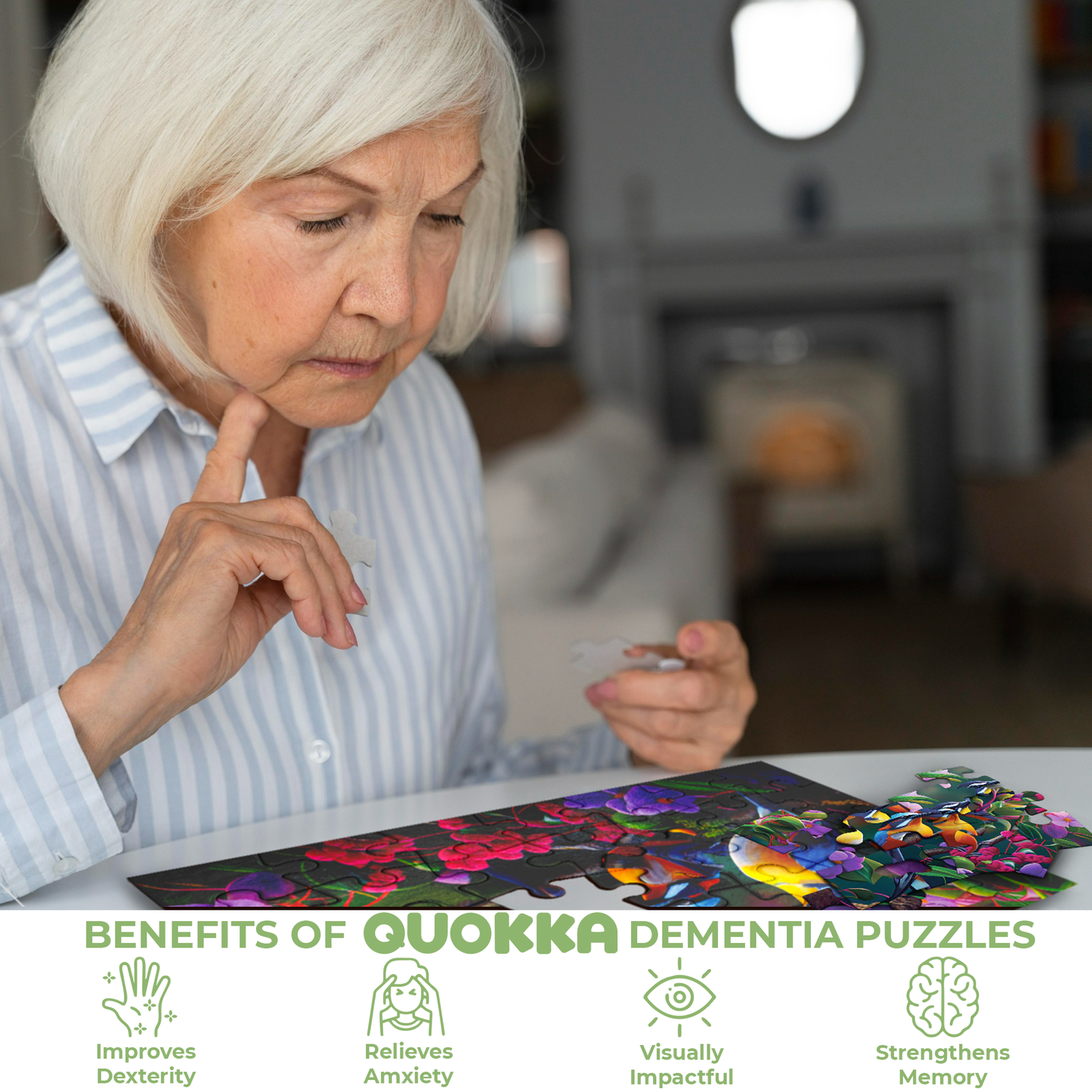 Dementia Puzzles for Elderly Birds 13 pieces | set of 3
