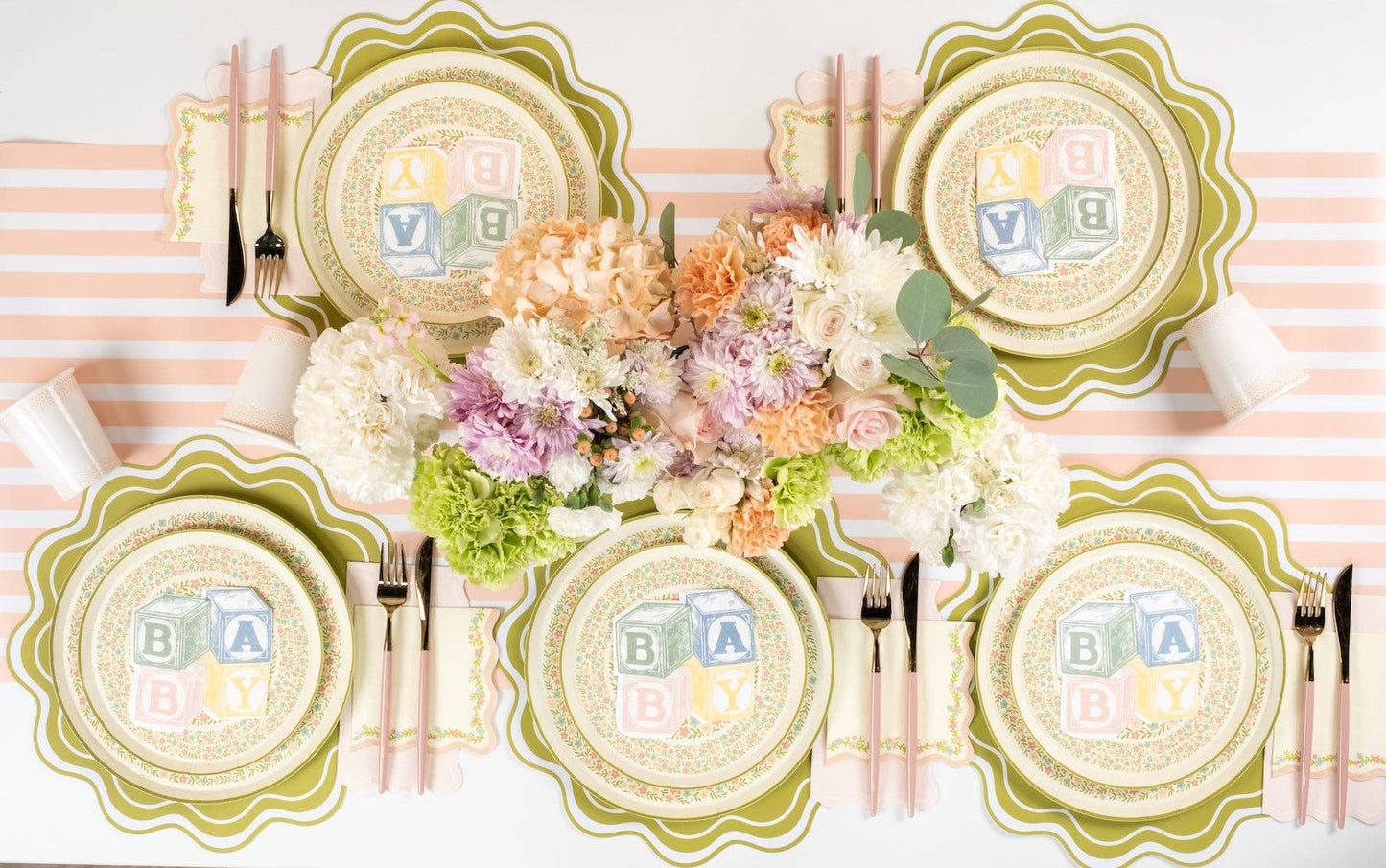 Floral Meadow Beverage Napkins