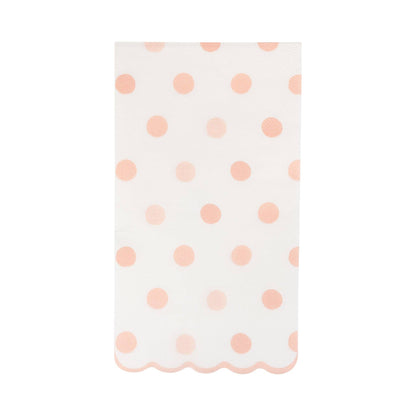 Baby Pink Polka Dot Dinner Napkin