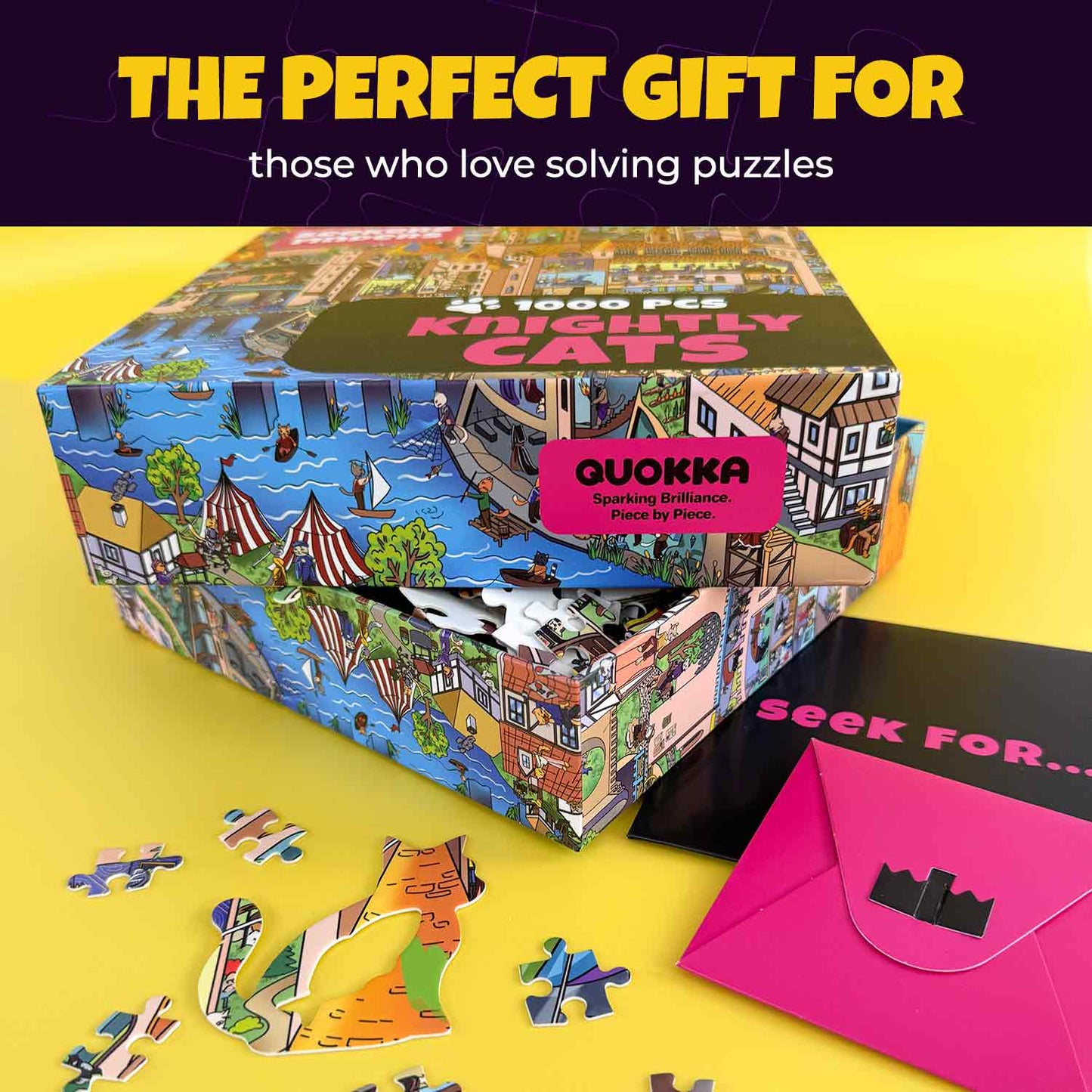 1000 Pcs Jigsaw Puzzle Secret Task | Nighty Cats