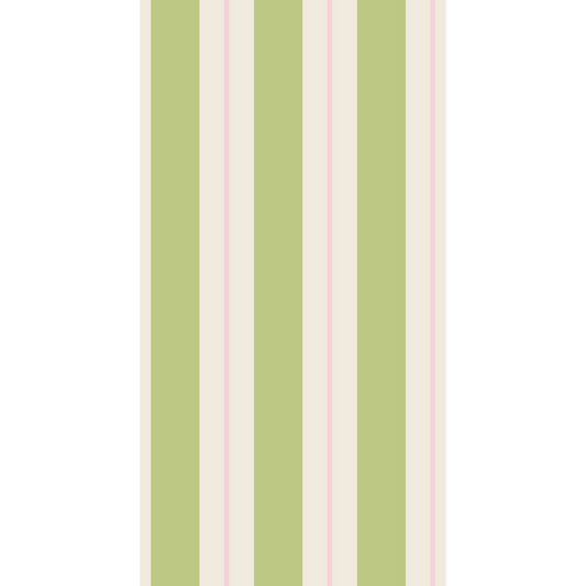 Green & Pink Awning Stripe Guest Napkin