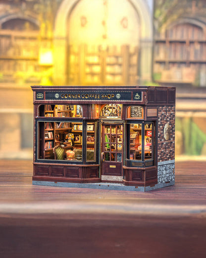 DIY Book Nook Kit: Corner Coffee Shop