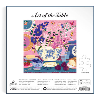 Art of the Table 500 Piece Foil Puzzle