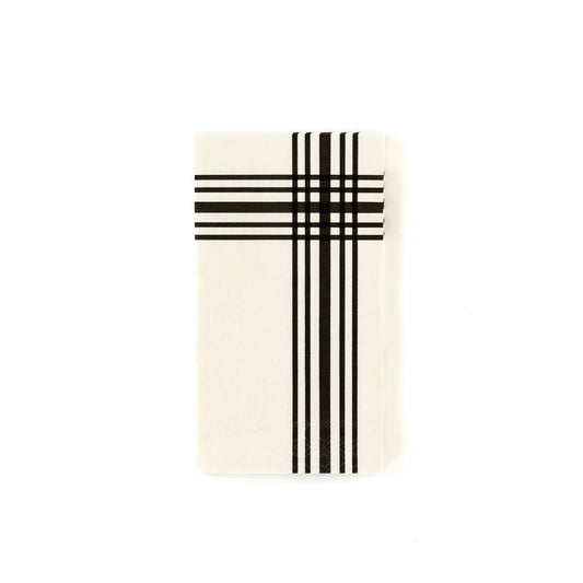 Cream Plaid Dinner Napkins