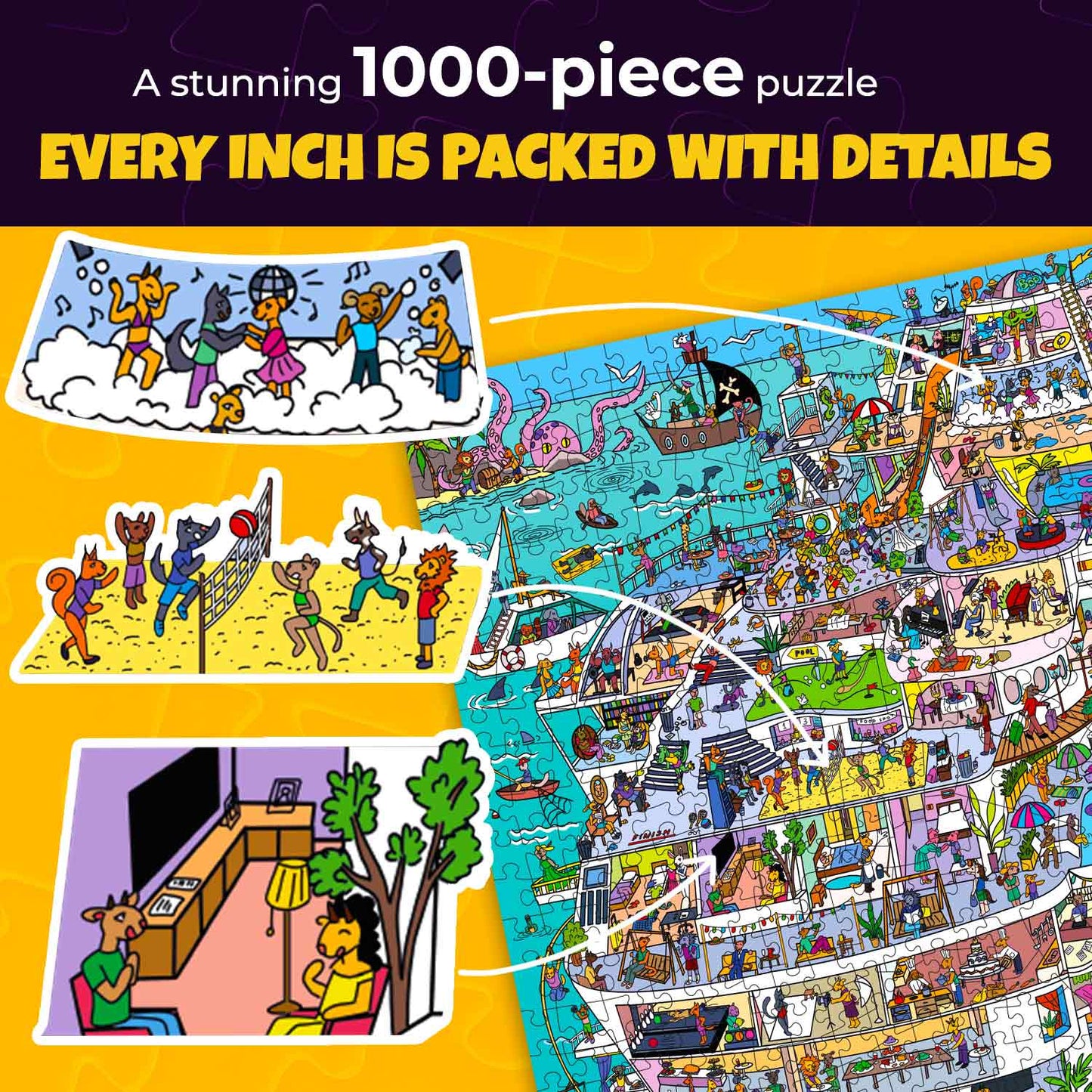 1000 Pcs Jigsaw Puzzle Secret Task | Cruise Vistas