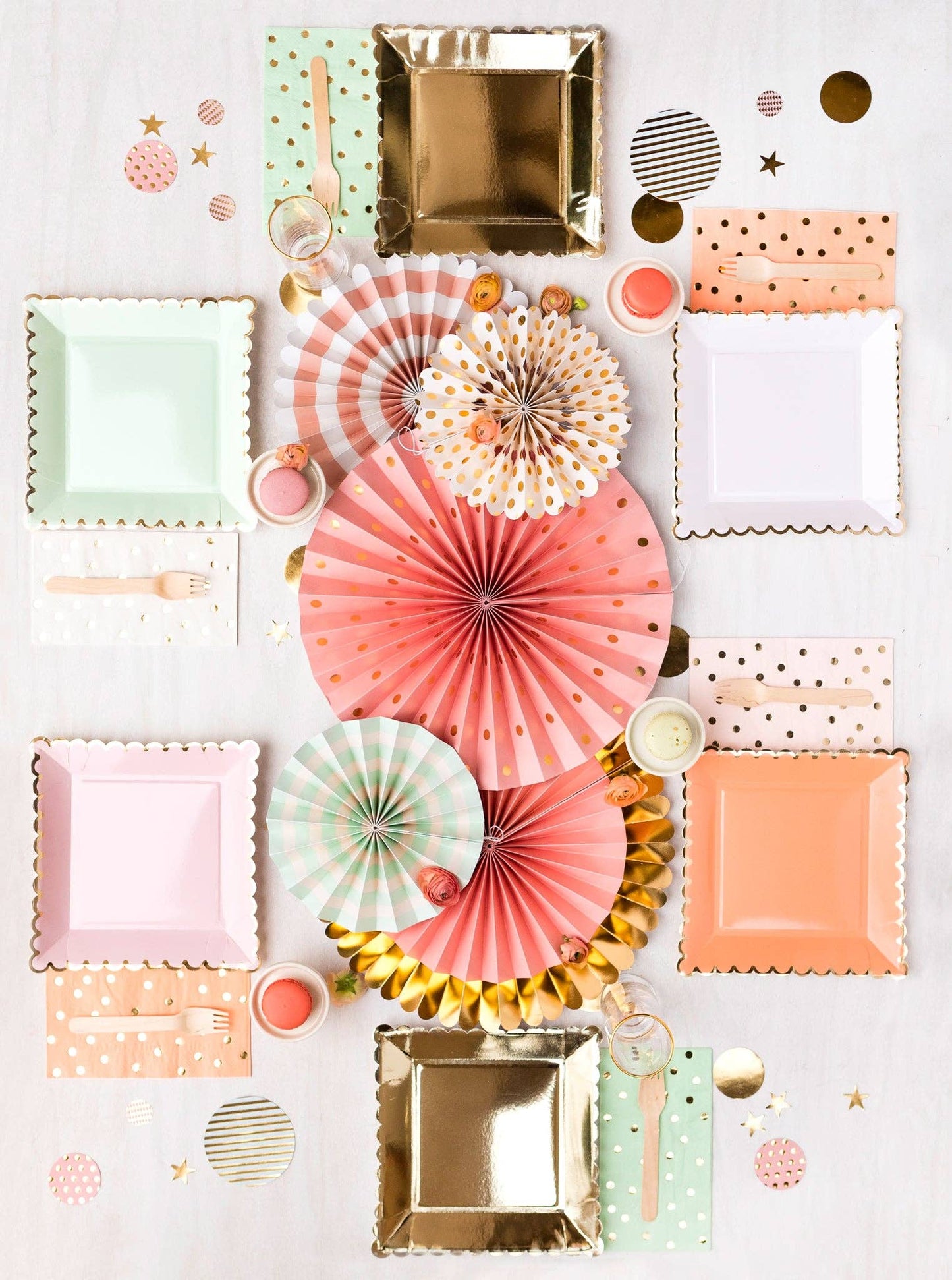Cream Polka Dot Dinner Napkins