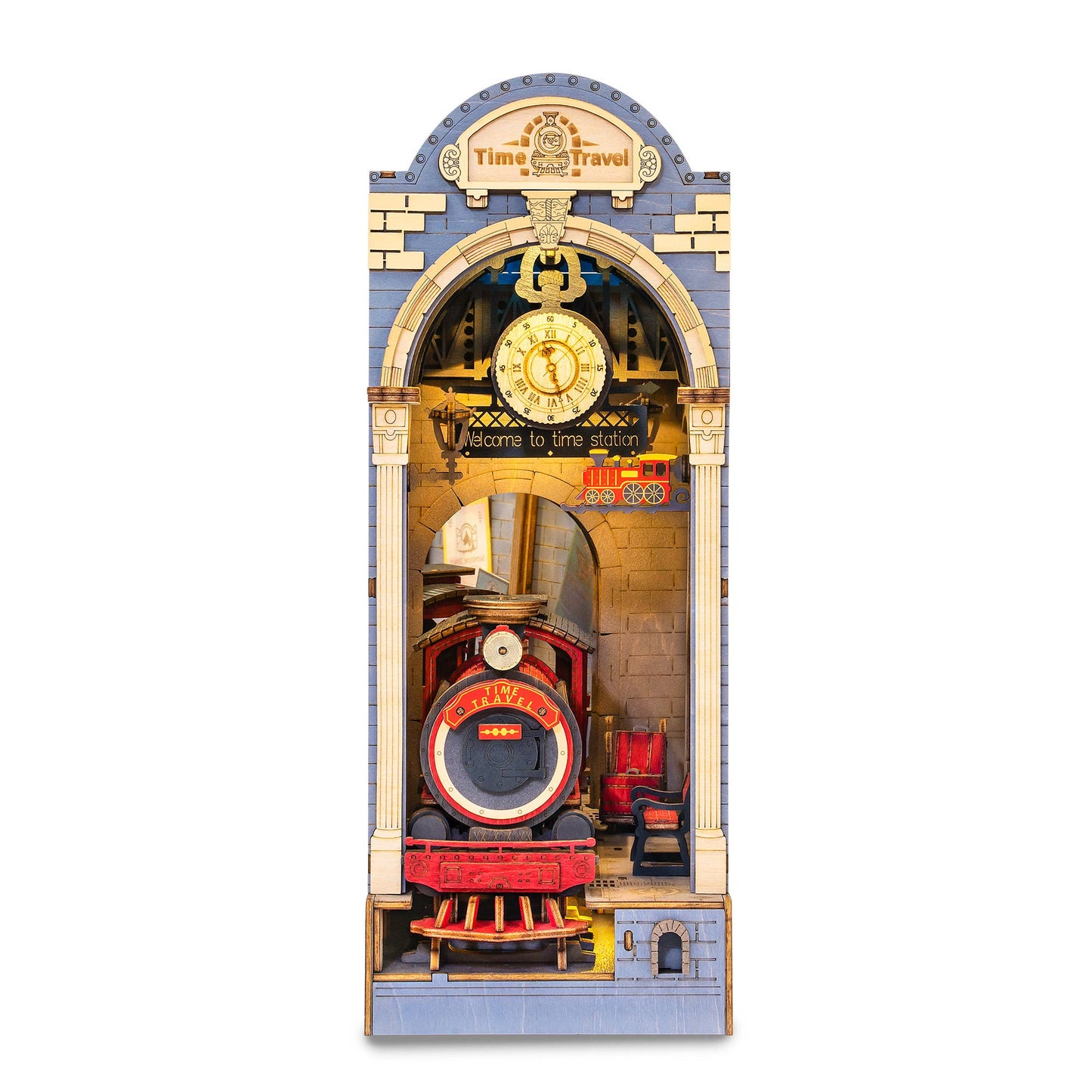 DIY Miniature House Book Nook Kit: Time Travel