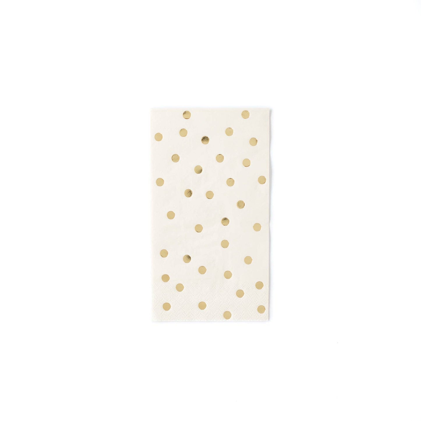 Cream Polka Dot Dinner Napkins