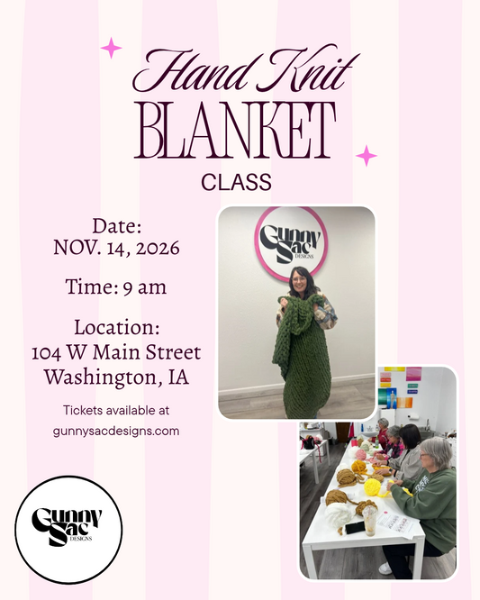 Cozy Hand Knit Blanket Class