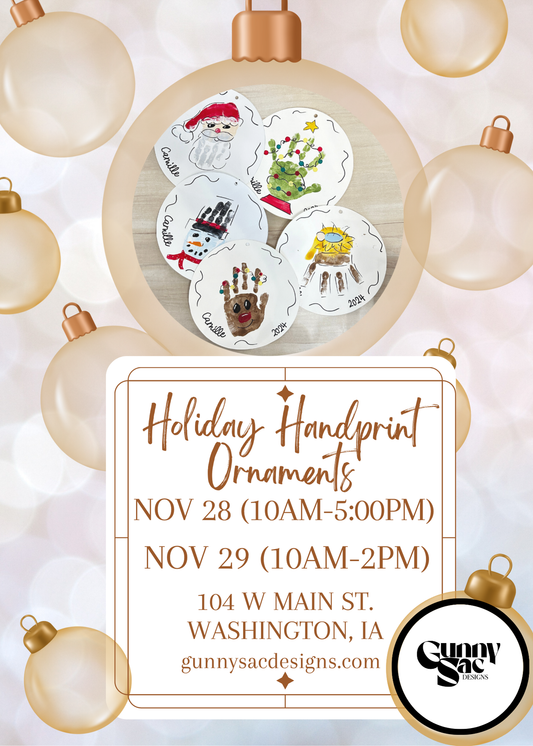 Holiday Handprint Ornaments