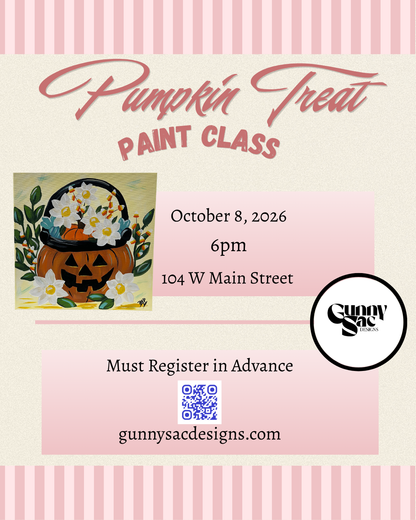 Pumpkin Treat Paint Class