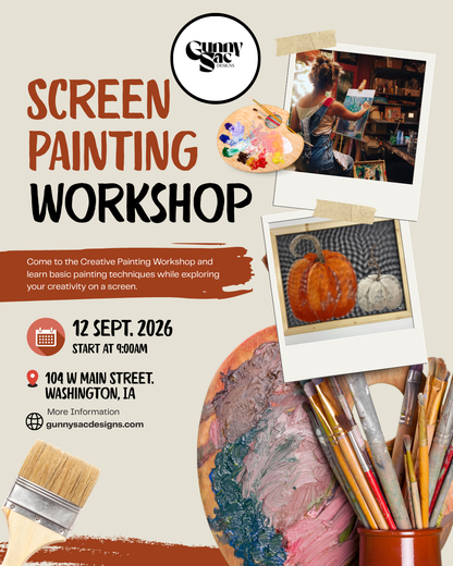 Screen Painting Class-Pumpkins