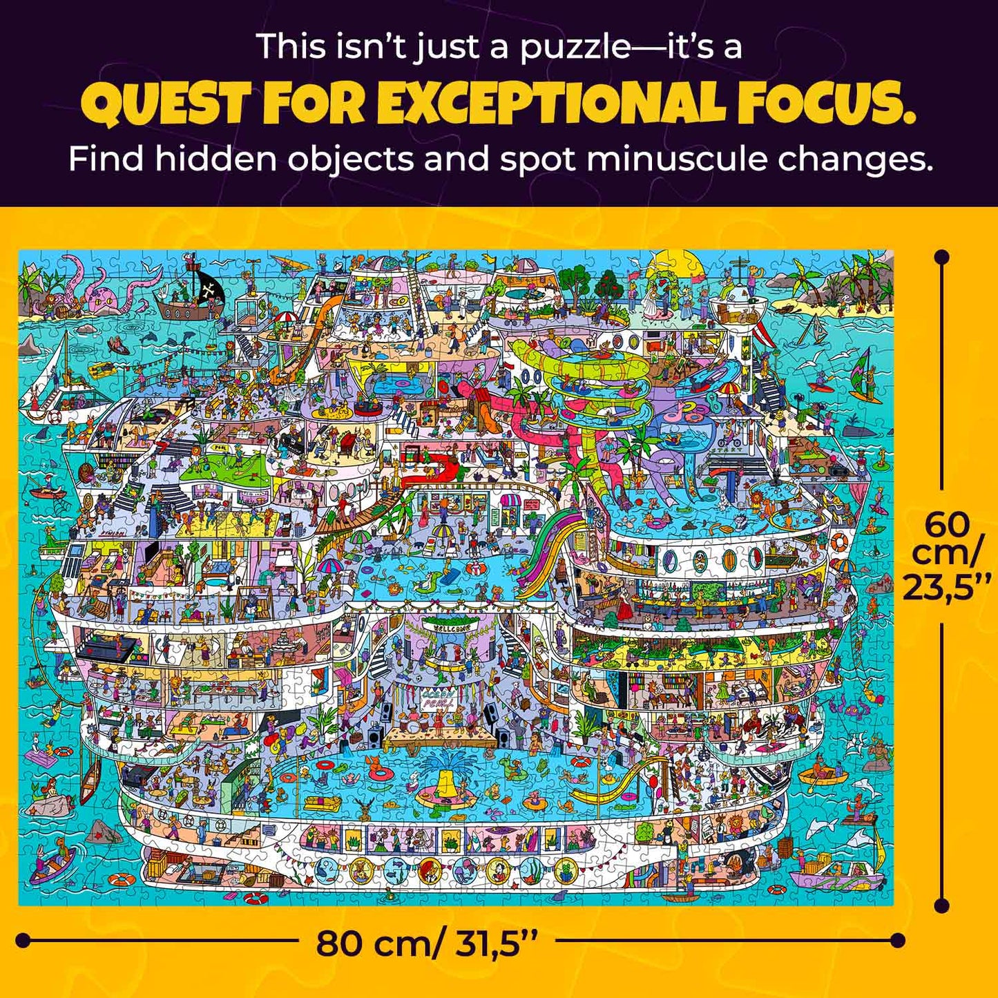 1000 Pcs Jigsaw Puzzle Secret Task | Cruise Vistas