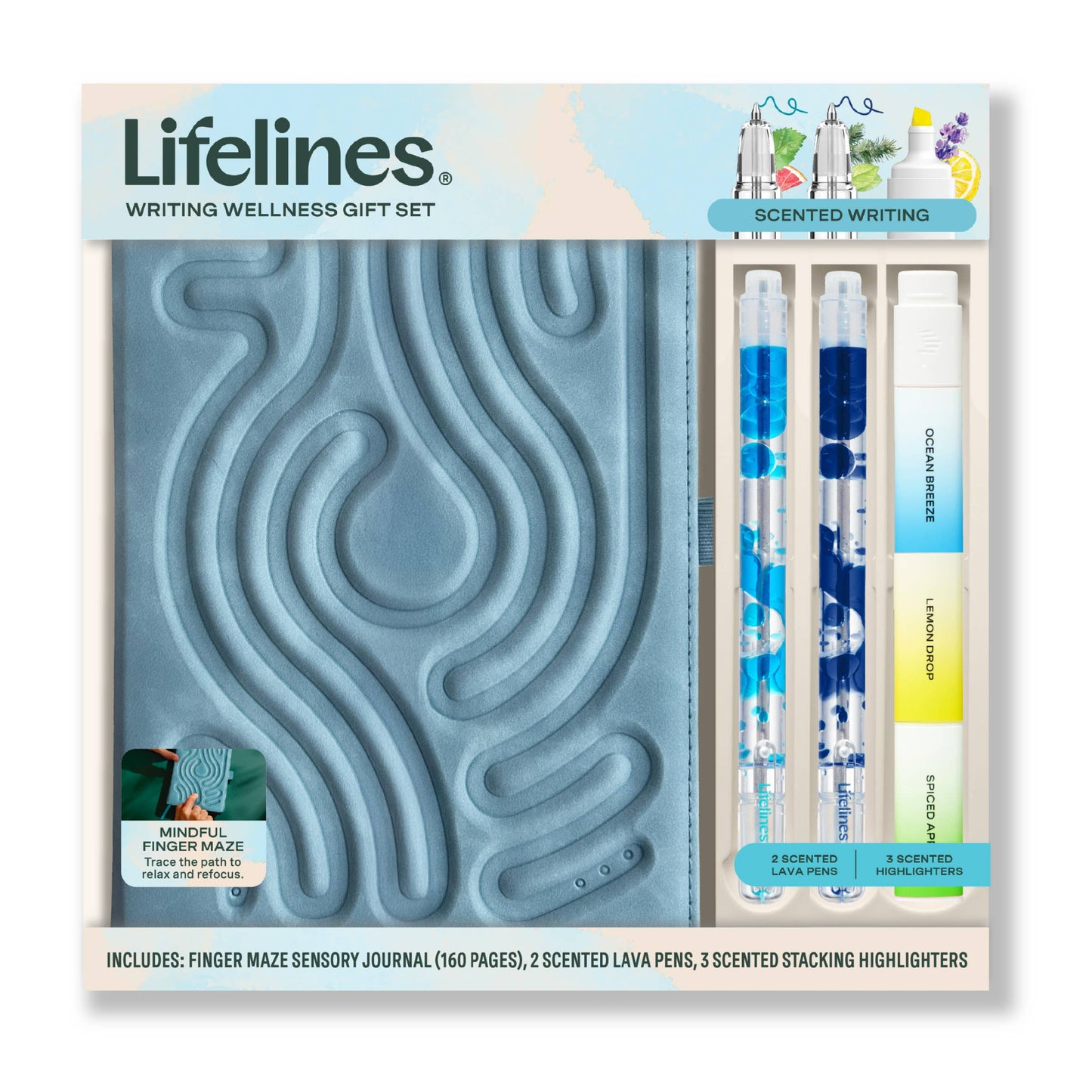 Journal Wellness Gift Set -Blue
