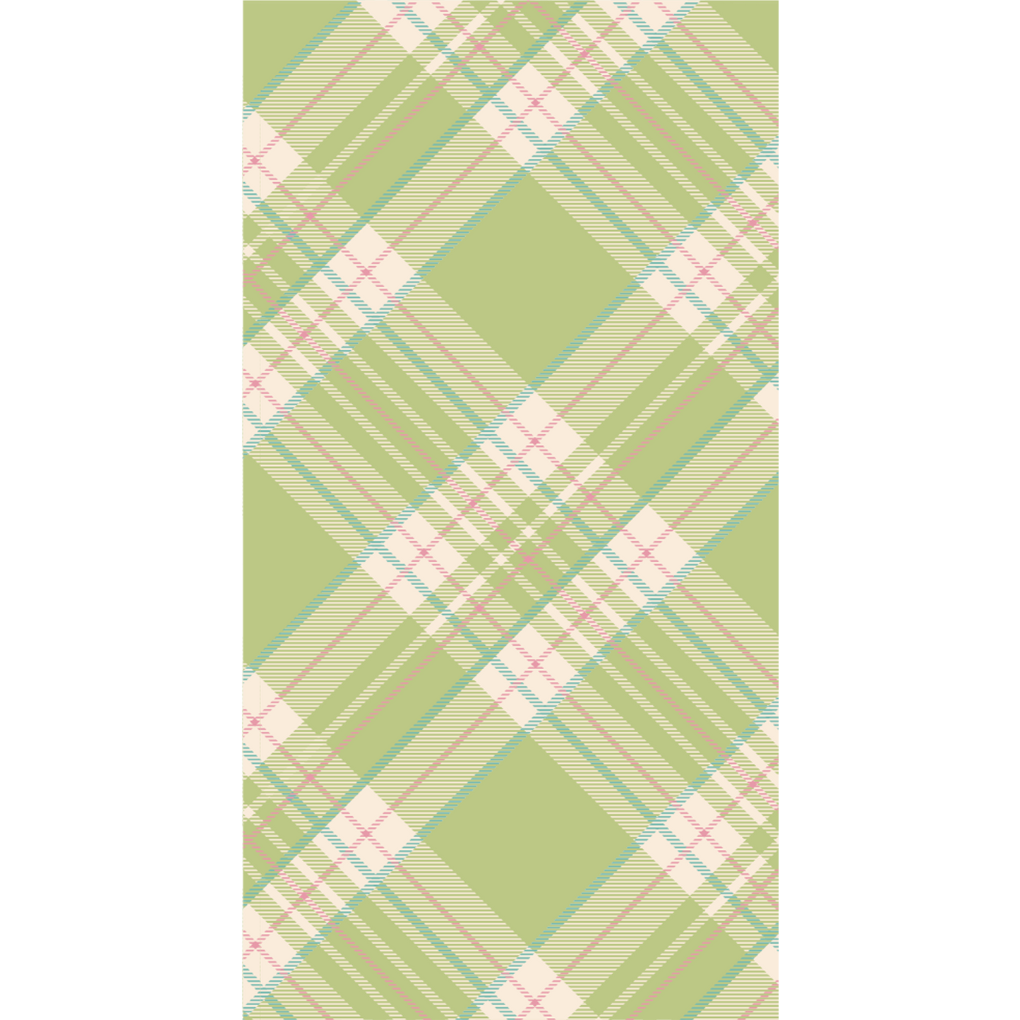 Bright Green Plaid Guest Napkin