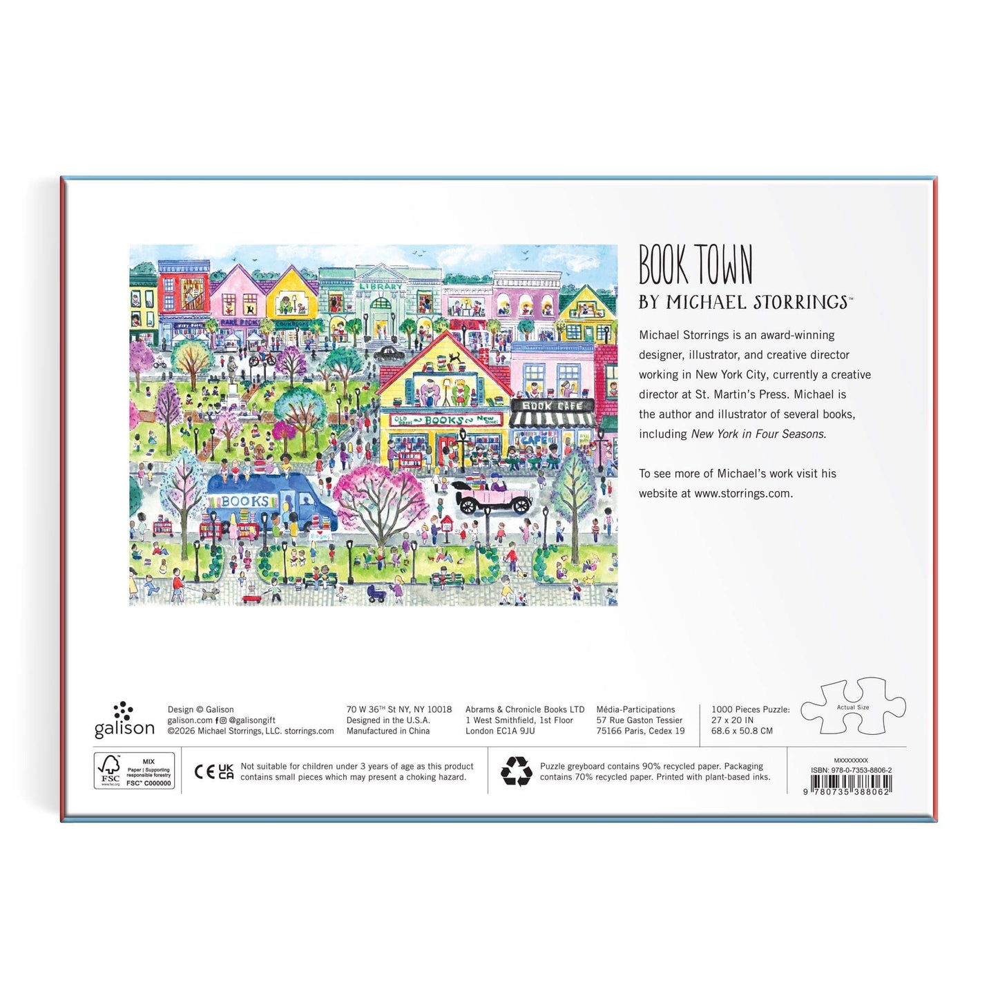 Book Town 1000 Piece Puzzle