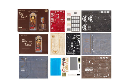 DIY Miniature House Book Nook Kit: Time Travel