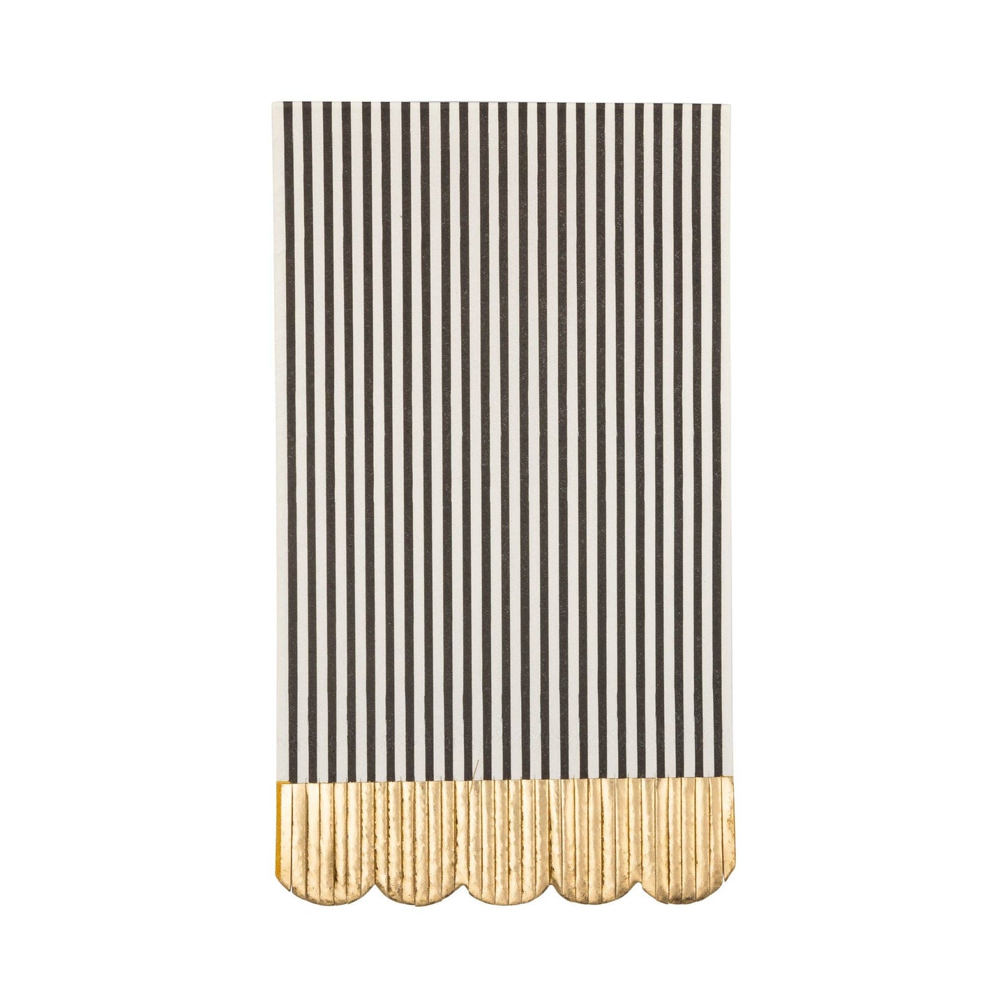 Black & Cream Striped Dinner Napkin